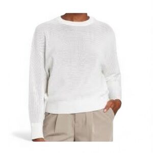 Prologue| Oversized white sweater Sz L